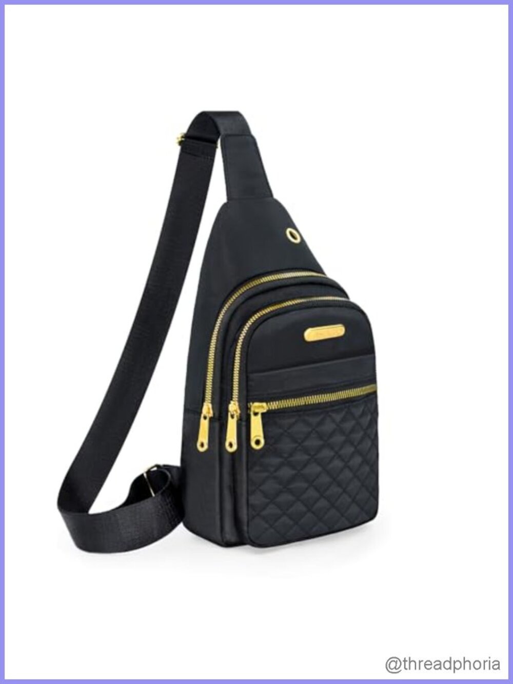 Nylon Small Sling Bag Crossbody Backpack Adjustable Strap